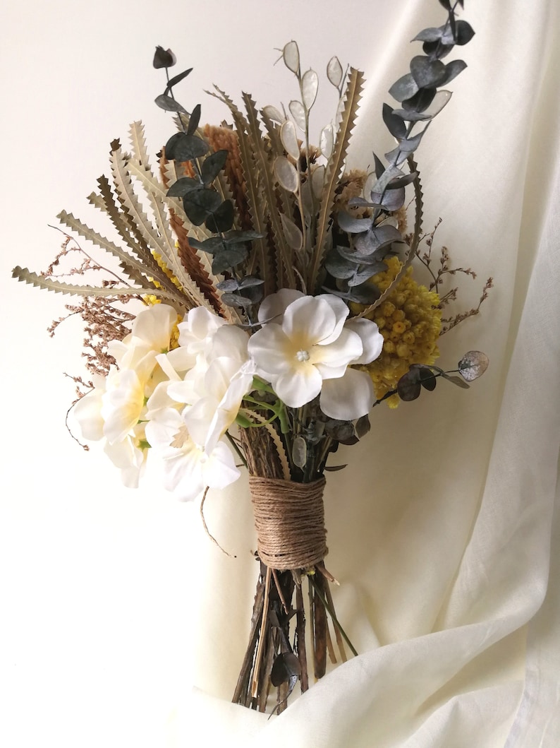 Bouquet Di Fiori Secchi Di Eucalipto - 52 Pezzi Per Decorazioni Matrimoni, Fai Da Te, Aromaterapia - Verde - Foto 10
