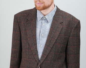 Chaqueta americana de tweed Harris de Westbury / Vintage para hombre / Talla 50 UE / 40 EE. UU. (L) / Chaqueta de estilo inglés