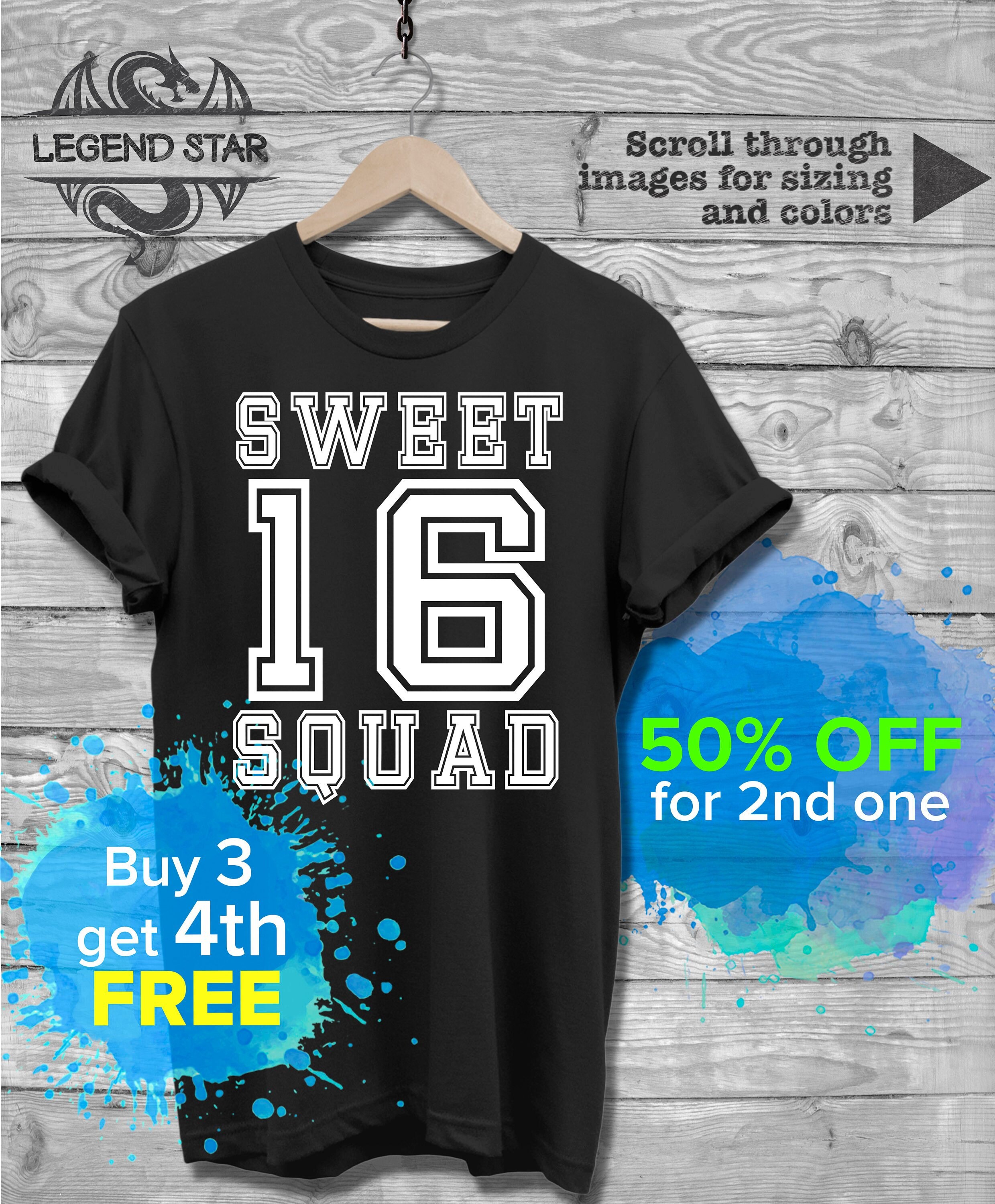Sweet 16 Shirt Ideas Etsy Amazon My Sweet 16 Birthday Shirt 16th