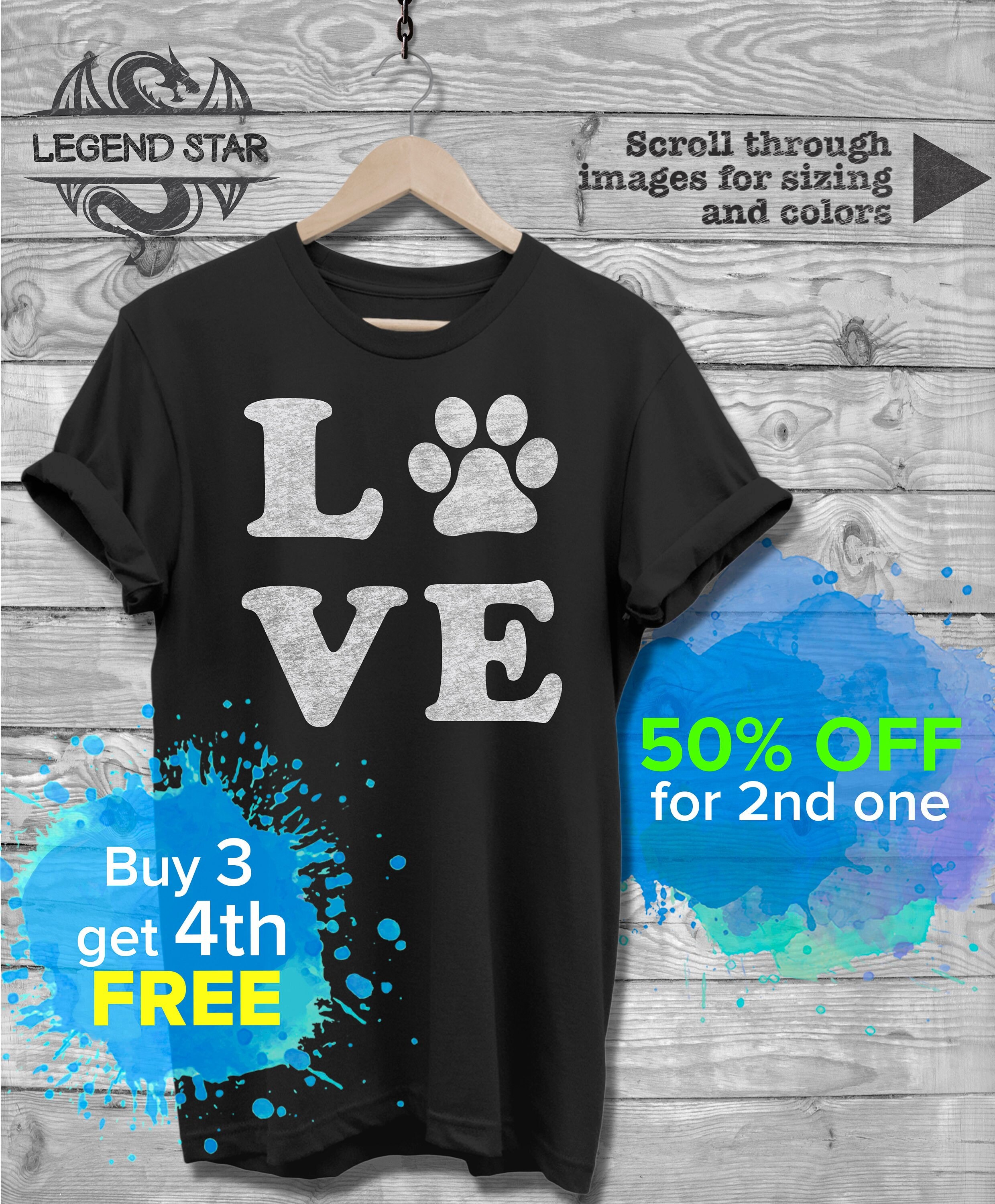 Dog Shirt Love Dog Tshirt Pet Lover Dog Owner T Shirts New Etsy