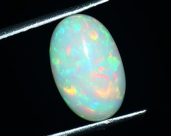 14 × 9 × 5 mm Natürlicher Welo Opal Cabochon Edelstein, äthiopischer Opal, Regenbogen Feuer Opal Edelstein, loser Welo Opal, Opal Schmucksteine, 3.15 Karat