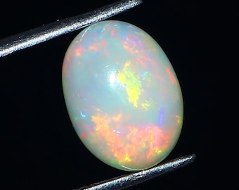 12 × 9 × 5 mm Natürlicher Welo Opal Cabochon Edelstein, äthiopischer Opal, Regenbogen Feuer Opal Edelstein, loser Welo Opal, Opal Schmucksteine, 2.75 Karat