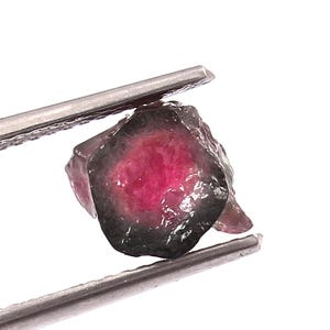 2.60 CTS Natural Tourmaline Watermelun Slice Gemstones Natural Tourmaline pink green colour Slice Loose gemstone Size 7×7×6 mm.