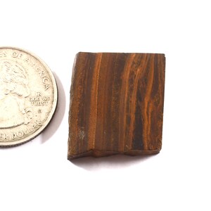 Tiger Eye Rough Stone - Gold Tiger Eye Raw Stone -Wholesale Crtystal - Natural Tiger Eye - Tiger Eye Golden Crystal Size 25×22×6 mm