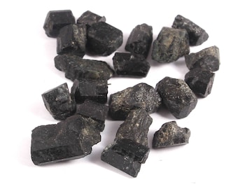 Raw Black Tourmaline Stone, black tourmaline crystal, black tourmaline raw,  Black tourmaline cluster, raw black tourmaline, 8mm - 19 mm