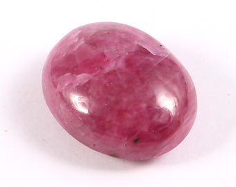 Cabochon di rubino rosa naturale di alta qualità, 16x13×7 MM, pietra preziosa di rubino di forma ovale, pietra preziosa di rubino di misura dell'anello, per la creazione di gioielli