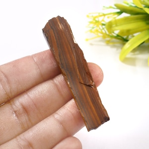 Tiger Eye Rough Stone - Gold Tiger Eye Raw Stone -Wholesale Crtystal - Natural Tiger Eye - Tiger Eye Golden Crystal Size 63×15×6 mm