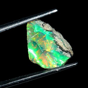 3.20 Ct Ethiopian Opal Raw, Natural Opal Raw, Welo Opal Raw, Multi Fire Opal, Opal Crystals, Opal Raw For Jewelry Making