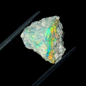 2.75 Ct Ethiopian Opal Raw, Natural Opal Raw, Welo Opal Raw, Multi Fire Opal, Opal Crystals, Opal Raw For Jewelry Making