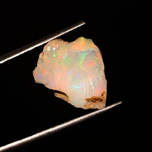 3.50 Ct Ethiopian Opal Raw, Natural Opal Raw, Welo Opal Raw, Multi Fire Opal, Opal Crystals, Opal Raw For Jewelry Making
