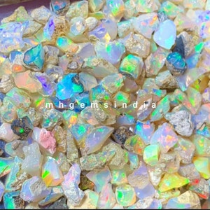 100 pièces, opale éthiopienne 100% naturelle, bijoux en opale, opale, opale brute, opale brute, opale brute, pierre d'opale, en pierre d'opale à bas prix,