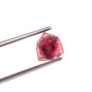1.50 CTS Natural Tourmaline Watermelon Slice Gemstones Natural Tourmaline pink green color Slice Loose gemstone Size = 7x6×3 mm.