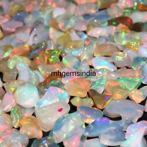 500 PCs, AAA grade Opal, Welo Opal, Opal Crystal, Opal Rough, Natural Ethiopian Opal, AAA Polish Opal Rough, Size 12-18 mm,Loose Opal Rough