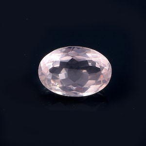 Natural Rose Quartz Faceted Gemstone 6.65 Carat Top Quality Rose Quartz Loose Gemstone Rose Quartz Oval Shape Size 15x10x7 MM