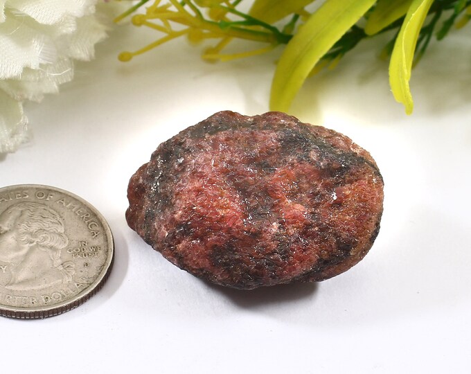 Natural Raw Deep Pink Rhodonite Rough Stones , High Grade Healing ...