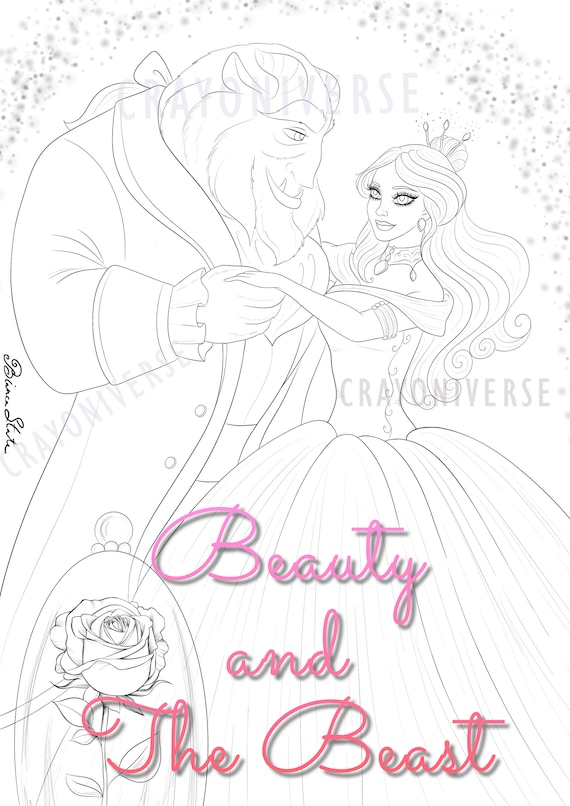 Make-up Time Coloring Page for Adults Instant Download Printable File  Lineart Illustration JPG and PDF Bianca State 