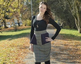 Pencil Skirt "Lauren" with peplum Gr. 38/40