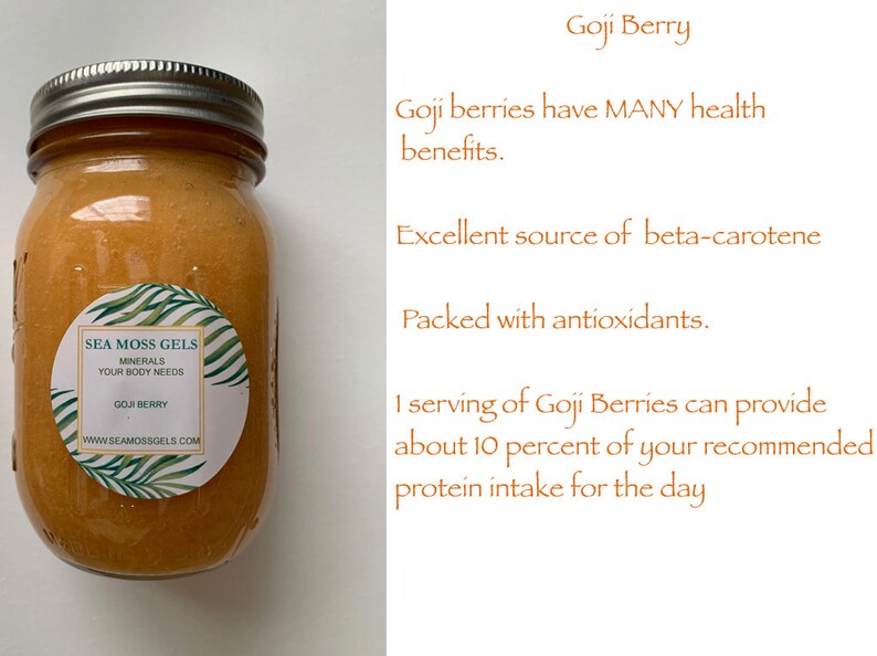 Sea Moss Gel Wildcrafted Jamaican Irish Moss Gel with Goji Etsy