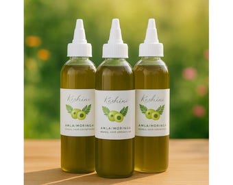 Amla Moringa Hair Growth Oil: Bhringaraj & Rosemary Infusion - Keshini