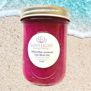 Sea Moss  Gel  with Pitaya (Red Dragon Fruit) Jamaican Sea Moss Gel  (w/cooling packs) Raw