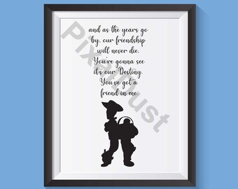 Toy Story Lyrics Etsy