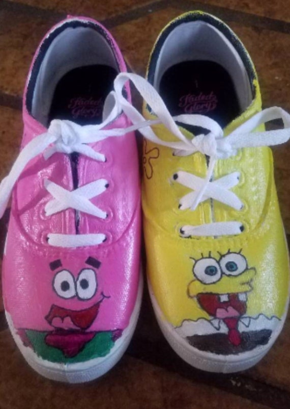 spongebob custom shoes