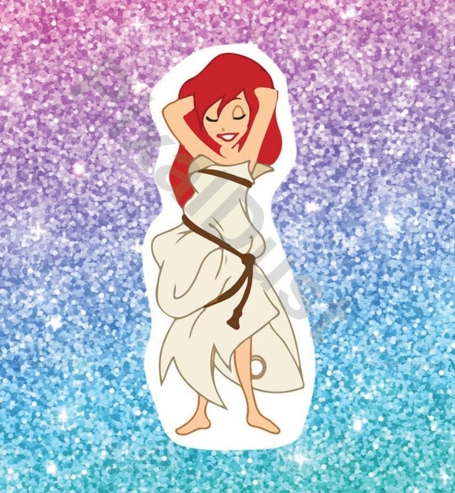 Ariel Vinyl Stickers Disney Princess Decals Waterproof | Etsy