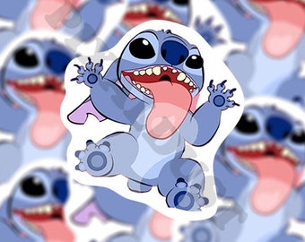 Stitch Vinyl Sticker | Waterproof Decal | Laptop Decal