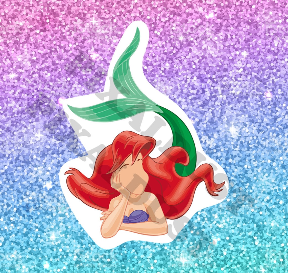 Ariel Vinyl Sticker Little Mermaid Waterproof Decal Disney Etsy UK