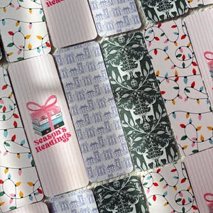 Christmas Bookmarks | Holiday Reading, Shimmery Cardstock