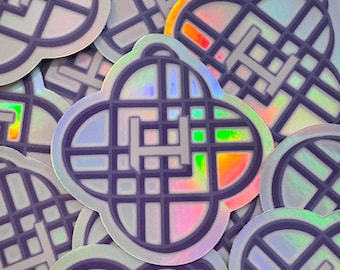 Logotipo holográfico de Huntrix