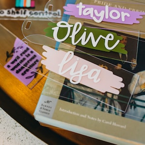 You Bookmark | Name Bookmark | Book Lover Bookmark | Acrylic Bookmark | Personalized Bookmark | Reader Gift | Page Marker