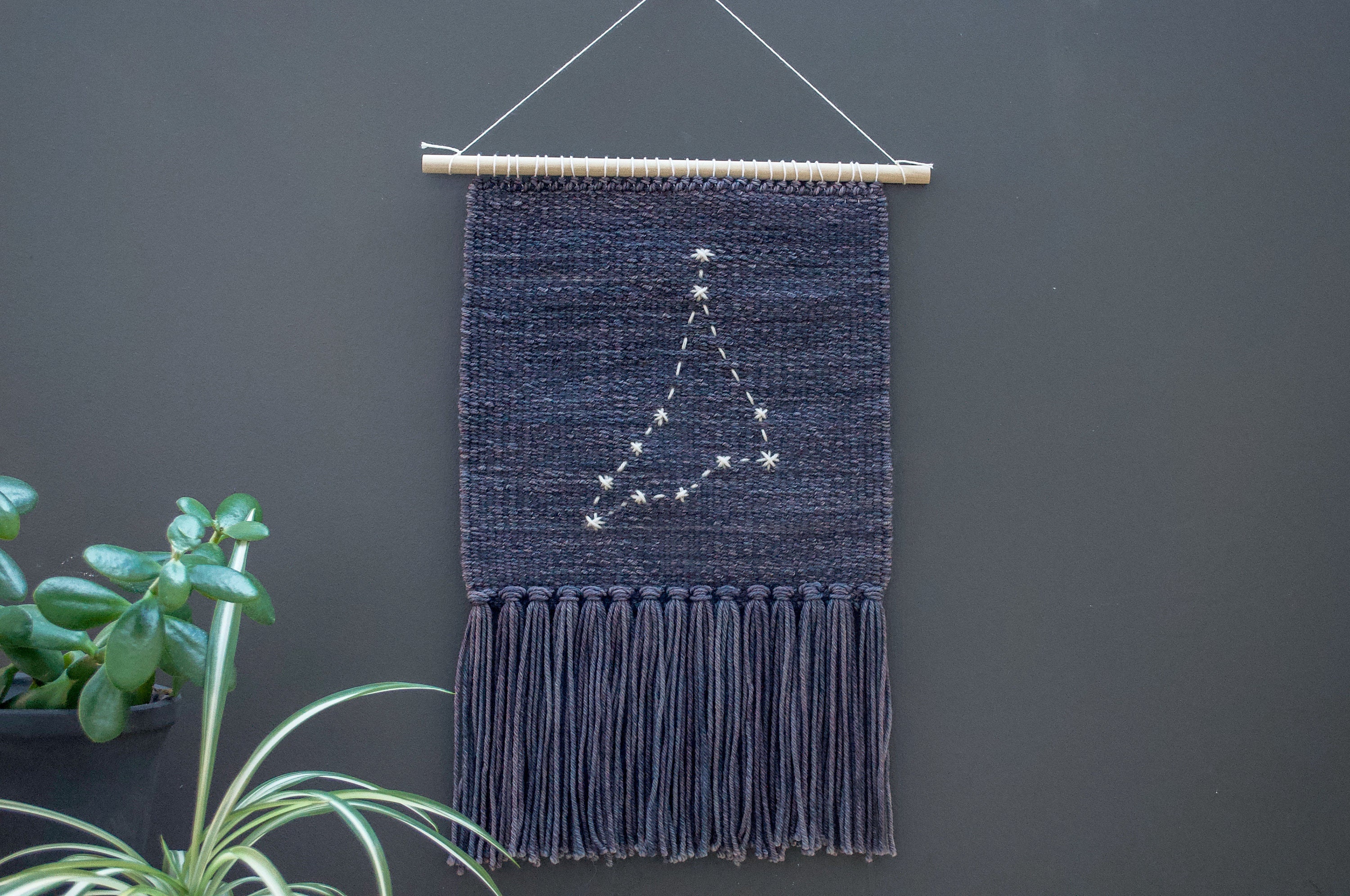 Accrochage Mural Tissé Du Zodiaque Capricorne, Décor de Tapisserie d'étoile Constellation, Cadeau d'