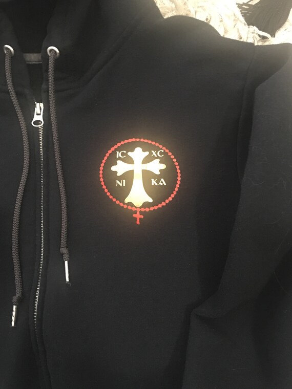 Greek Orthodox Christian Cross Hoodie IC XC - Etsy