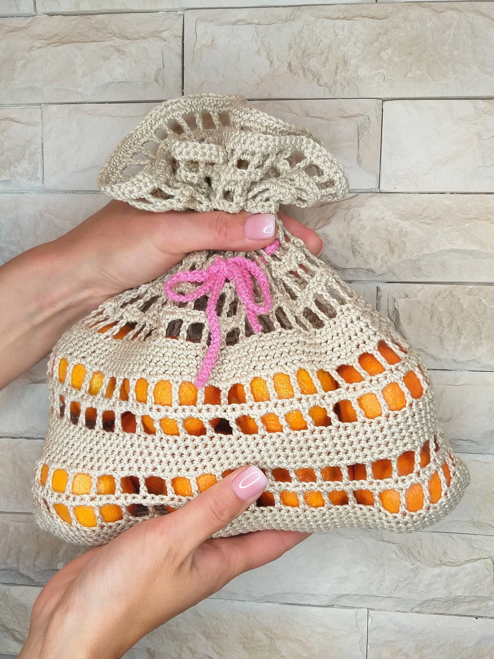 Crochet bag pattern pdf crochet fruit bag crochet dice bag Etsy