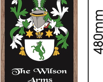 Custom Family Crest Coat Of Arms Personalized Pub Bar Gym - Etsy Canada
