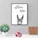 Nice Ass Bathroom Print, Funny Bathroom Wall art, Minimalist Wall Art Poster Toilet Print Home Decor Gift Hello WC Print 