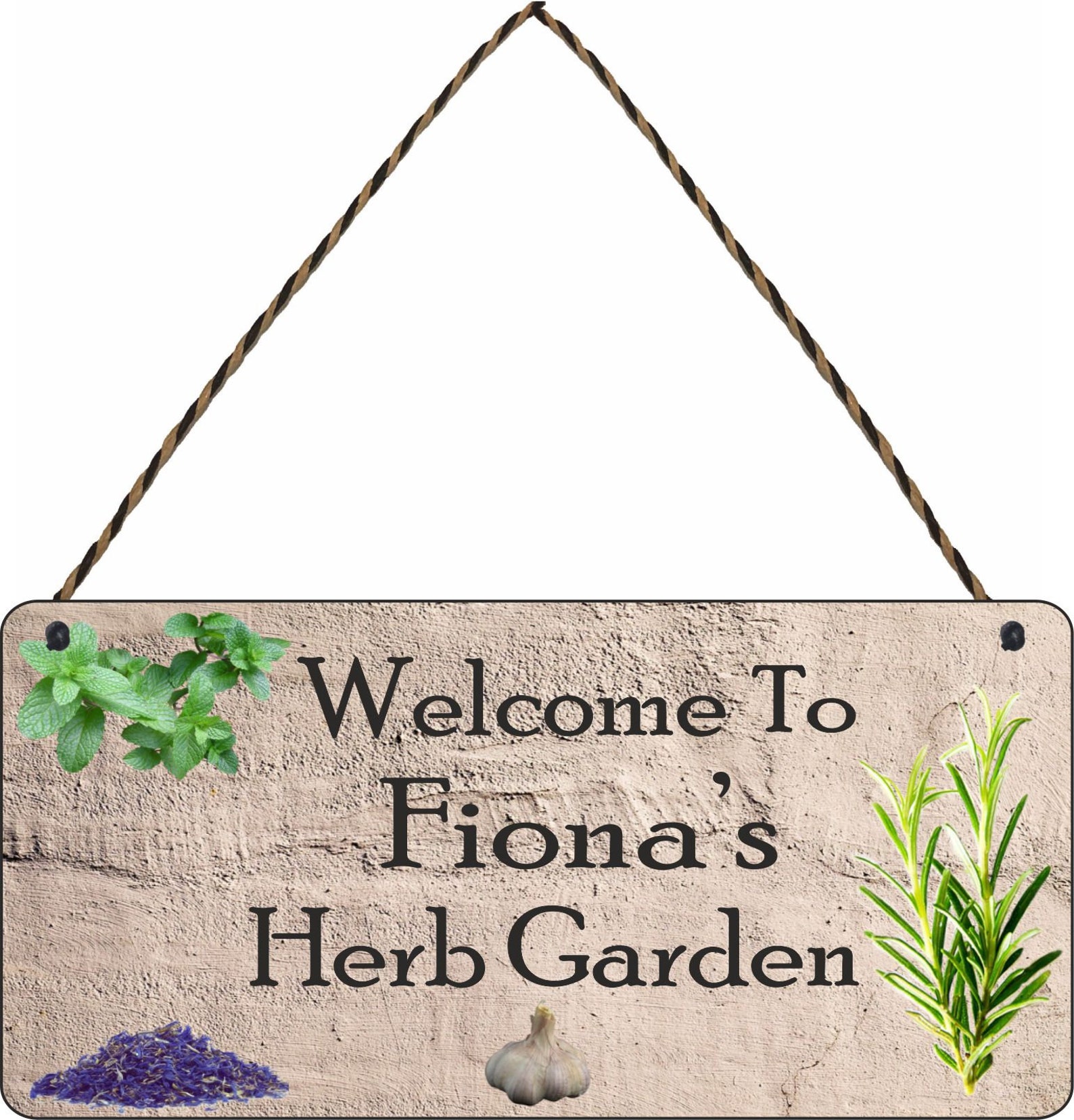 Welcome to the Herb Garden Herbs Sign Garden Sign Rustic - Etsy