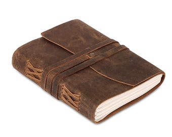LEATHER JOURNAL Writing Notebook - Antique Handmade Leather Bound Daily Notepad For Men & Women Leather diary, , sketchbook, notebook