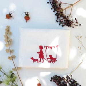 2 刺繍ファイル紙カット女の子犬ダックスフント子犬子ペナントチェーン刺繍パターン刺繍機シルエットデジタルインスタントダウンロード