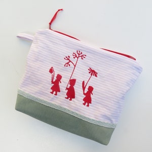 2 embroidery files silhouette three flower children root children girl silhouette child fairy tale gnome embroidery machine digital instant download