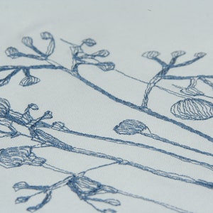 Embroidery file grasses in the style of a pencil drawing for digital download