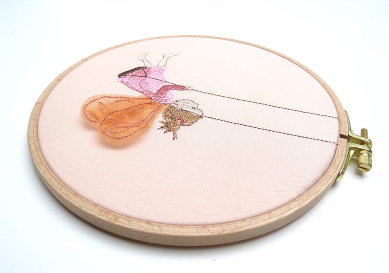 3 Embroidery Files Swing Fairy Elf Girl Child Wings Little Wings Swings