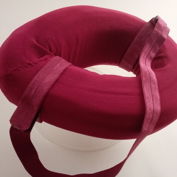 CNH Ear Donut Pillow - Burgundy