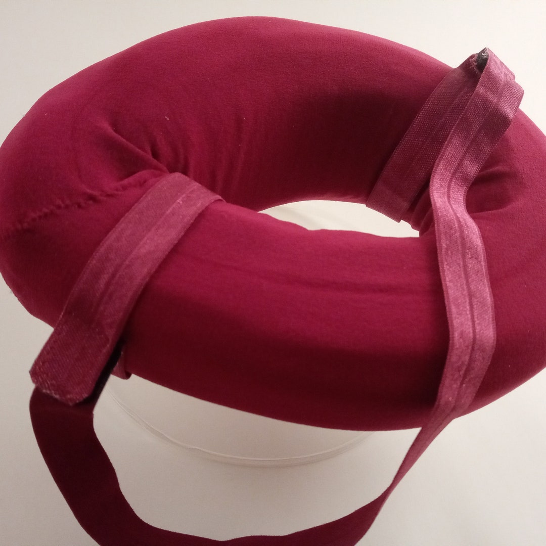 CNH Ear Donut Pillow Burgundy Etsy Canada