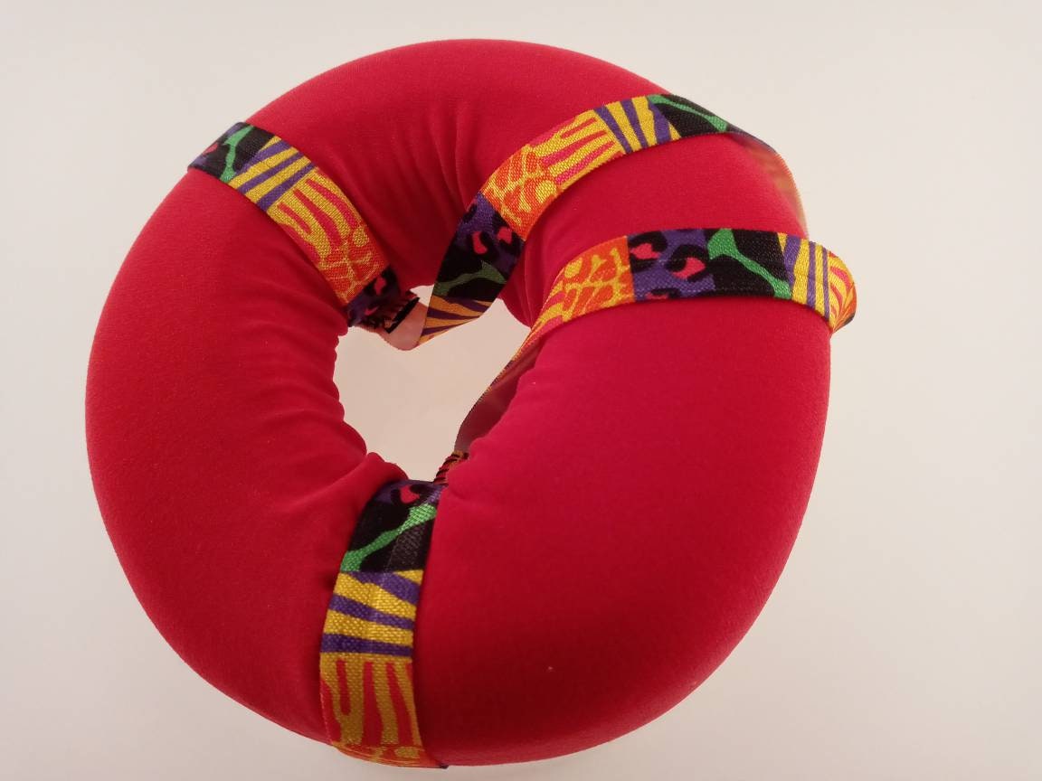 CNH Ear Donut Pillow Red, Wild Animal Print Etsy