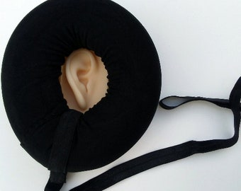 CNH Ear Donut Pillow - BLACK