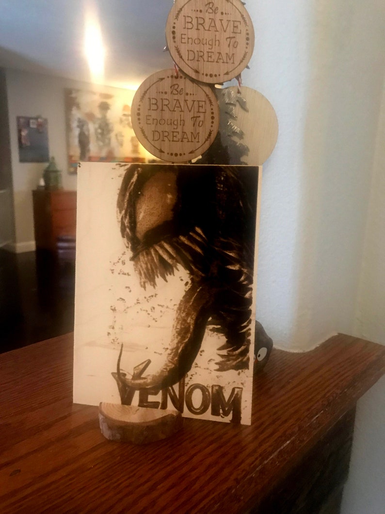 Laser Engraved Venom Unique Comic Art Gift Ideas for Him