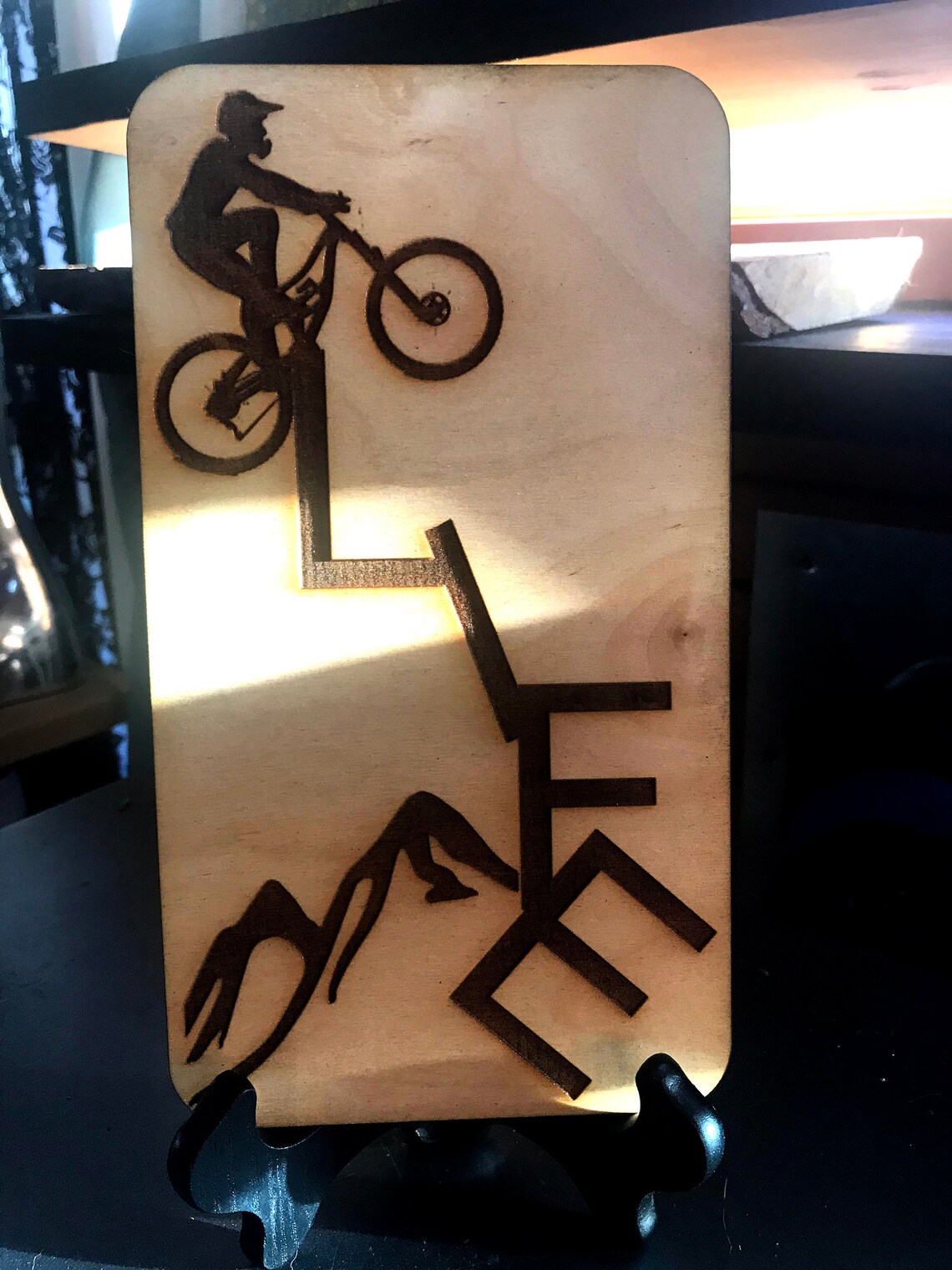 Mountain Biking Life Sign Unique Gifts for Him and Her Etsy