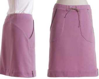 Sweat skirt mini skirt Nicky sewing pattern PDF size: 34-52 quick & easy